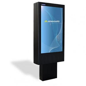 free standing digital signage display enclosure