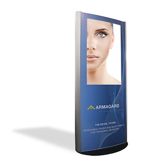 indoor digital signage enclosure totem 