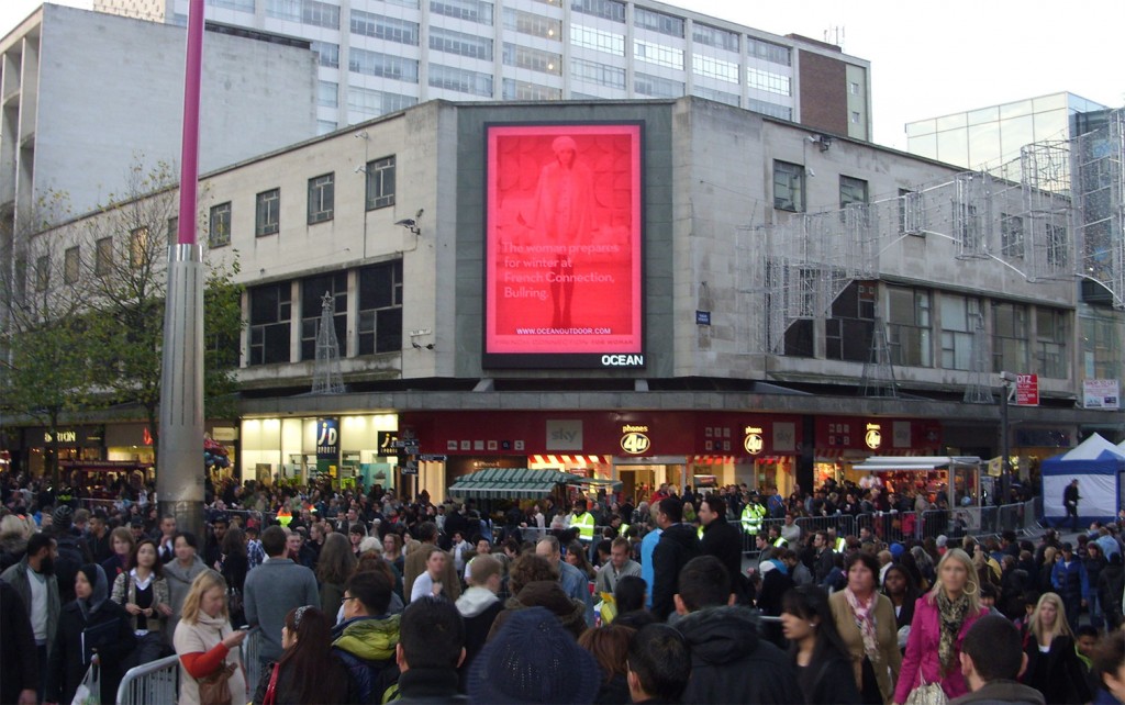 digital signage in use in Birmingham